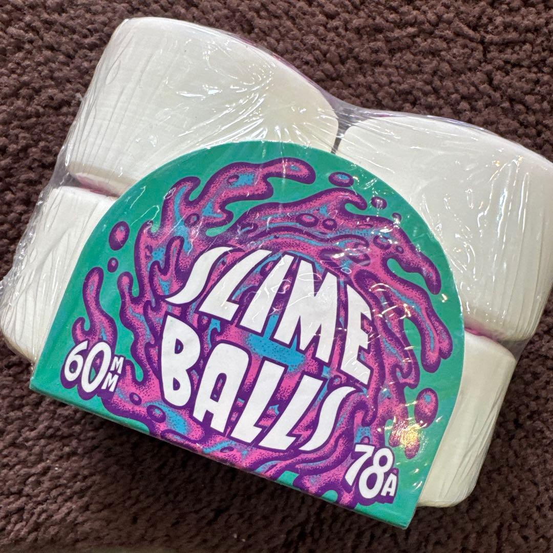 SLIME BALLS スライムボール　ホワイトスケボーウィール60mm 78A