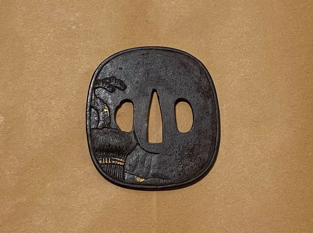 刀装具　鉄鍔　鐔　① 武具　刀　大鍔