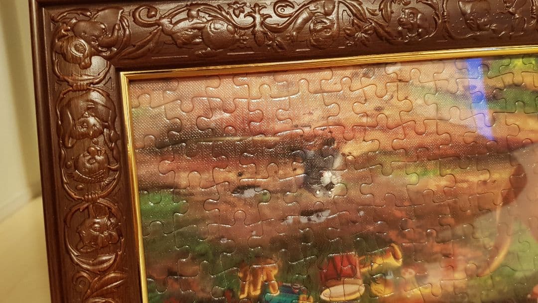 ディズニージグソーパズル完成品+フレーム　セットの販売