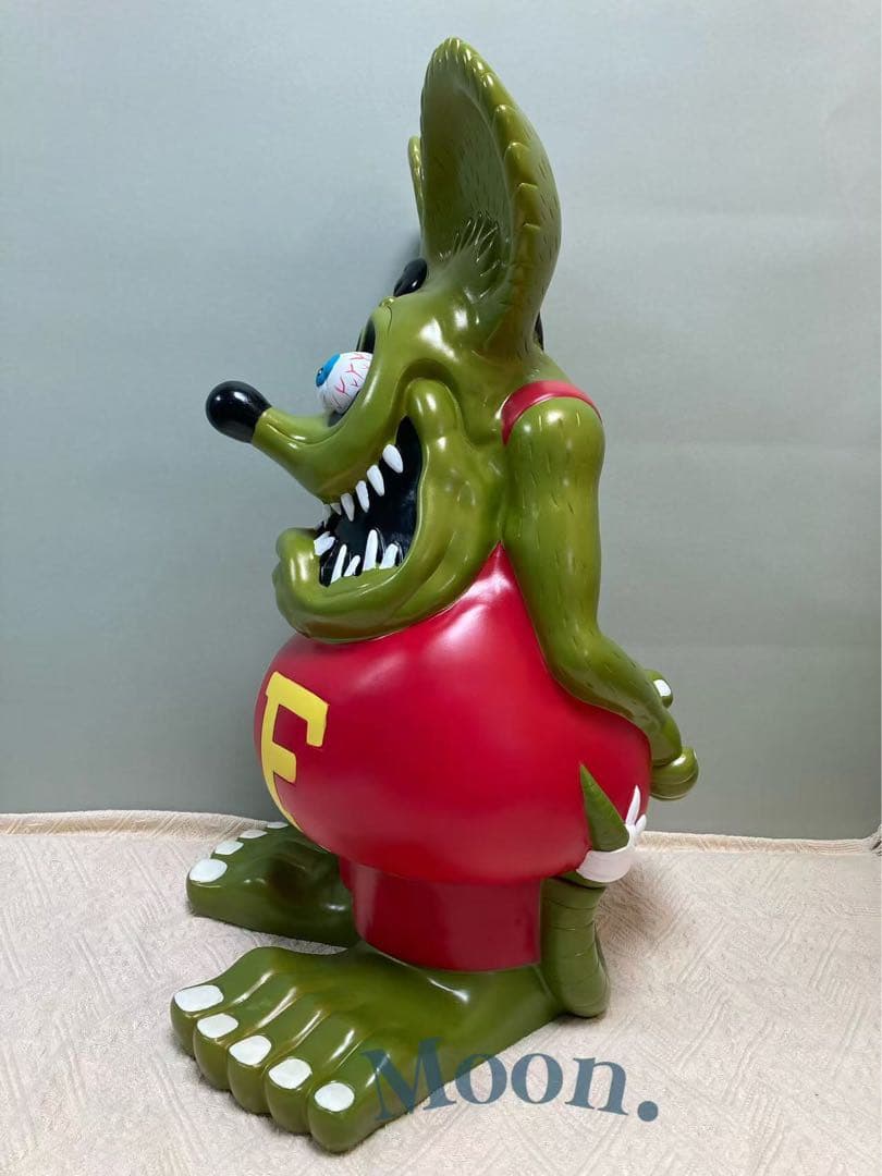 ラットフィンク 60cm 超特大 フィギュア 貯金箱 限定 メタリックグリーン