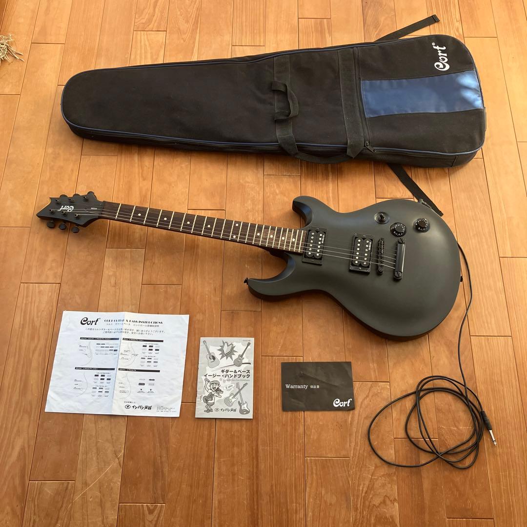 Cort　MX200　エレキギター　黒　本体　ケース　セット　イシバシ楽器