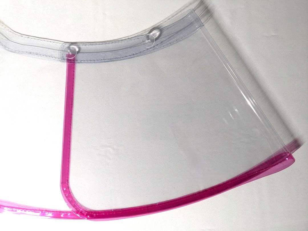 櫻 ビニール巻きスコート 透明×クリアピンク 丈27.5 2510