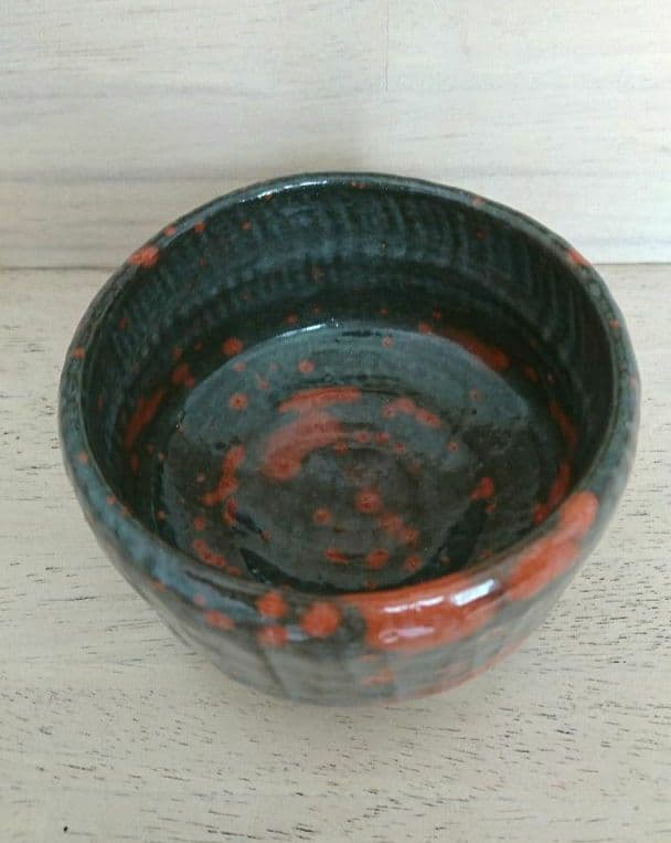 【赤楽茶碗】三代目佐々木昭楽 鉢開 茶道具  水屋道具 楽茶碗 抹茶 京都窯元