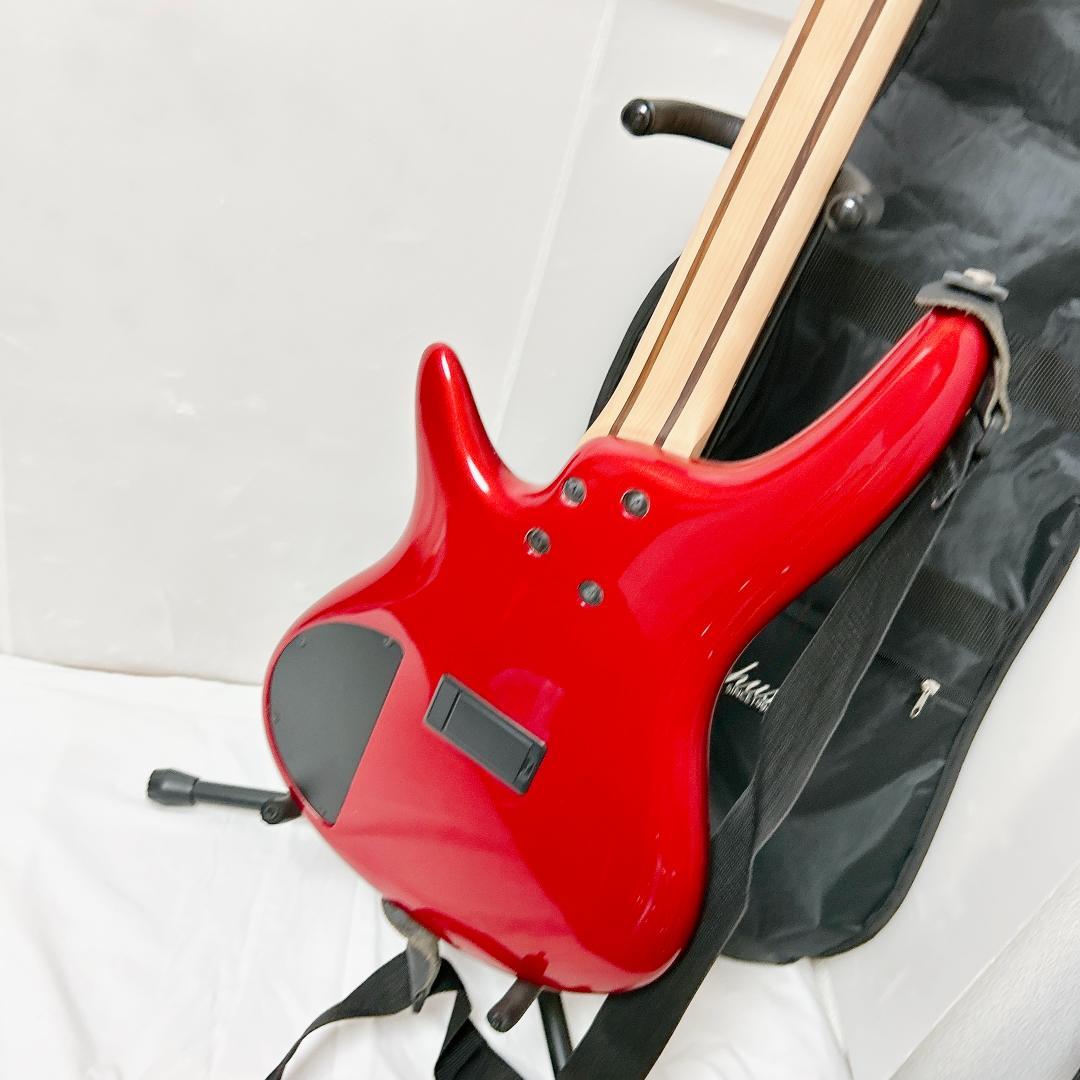 美品 Ibanez アイバニーズ SR300E アクティブベース レッド