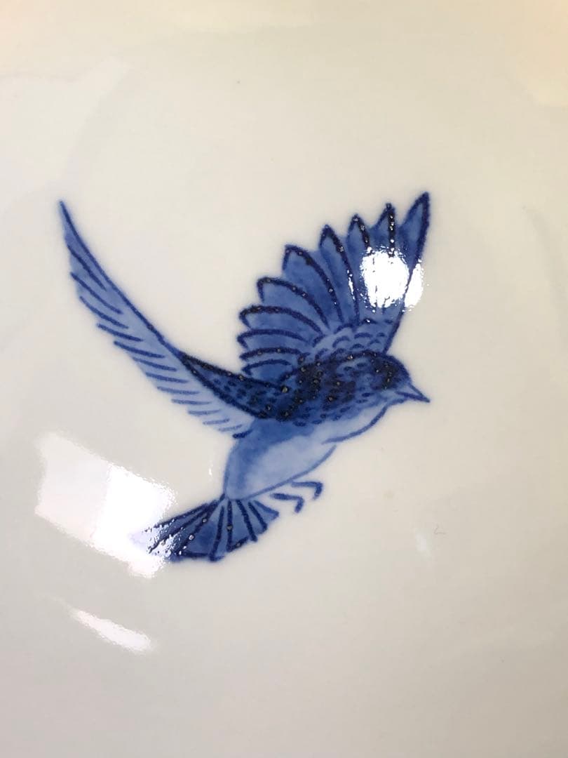 《レ》染付鳥 筥 菓子器 食籠 永楽紘一 永楽善五郎 共箱 251110う5