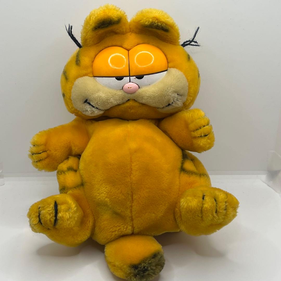 ガーフィールド　80S パペット人形　ぬいぐるみ　レトロ　アメコミ　当時物　傷有