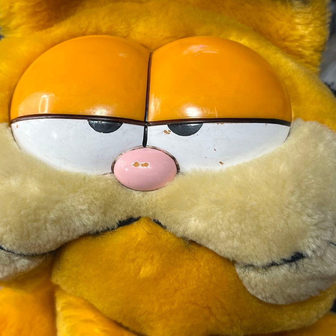 ガーフィールド　80S パペット人形　ぬいぐるみ　レトロ　アメコミ　当時物　傷有