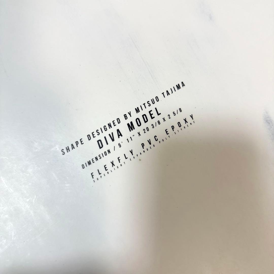 ジャスティス　Tajima 92 DIVA 5’11 EPOXY FCS2