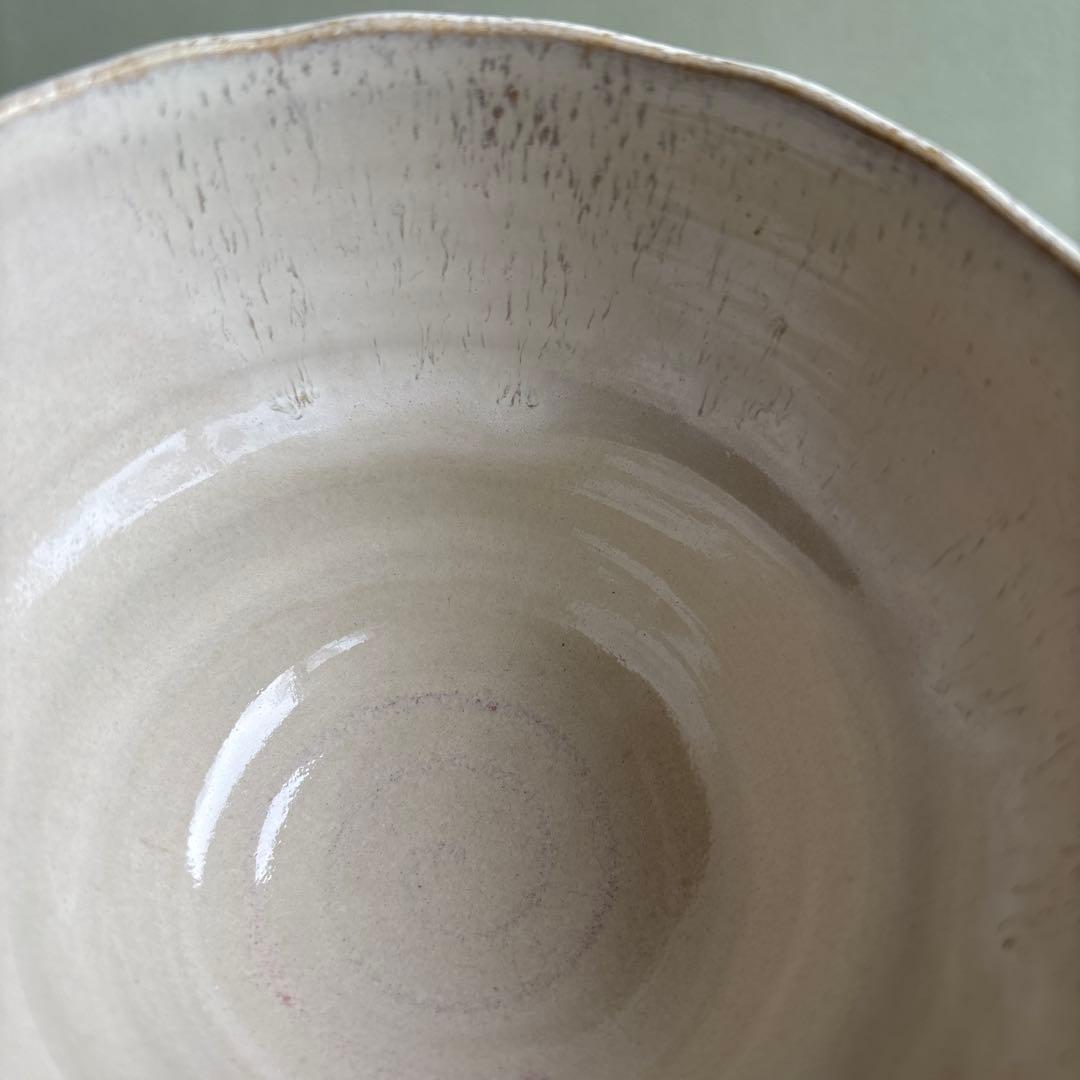 香舟造 西尾茂 「流釉茶碗 銘片男波」抹茶碗 茶道具 共箱（10t）