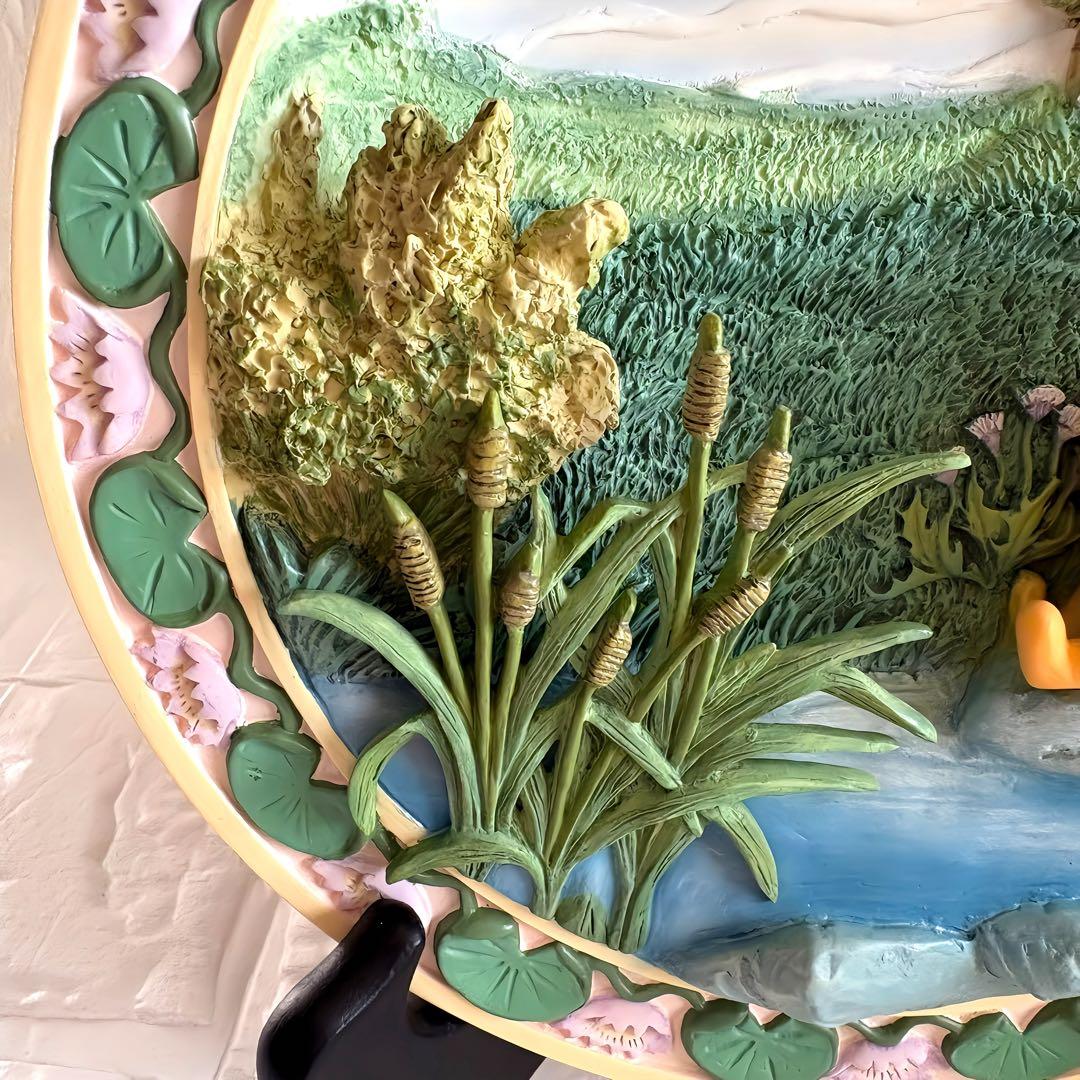 ディズニー　くまのプーさん　レリーフプレート　3D飾り皿