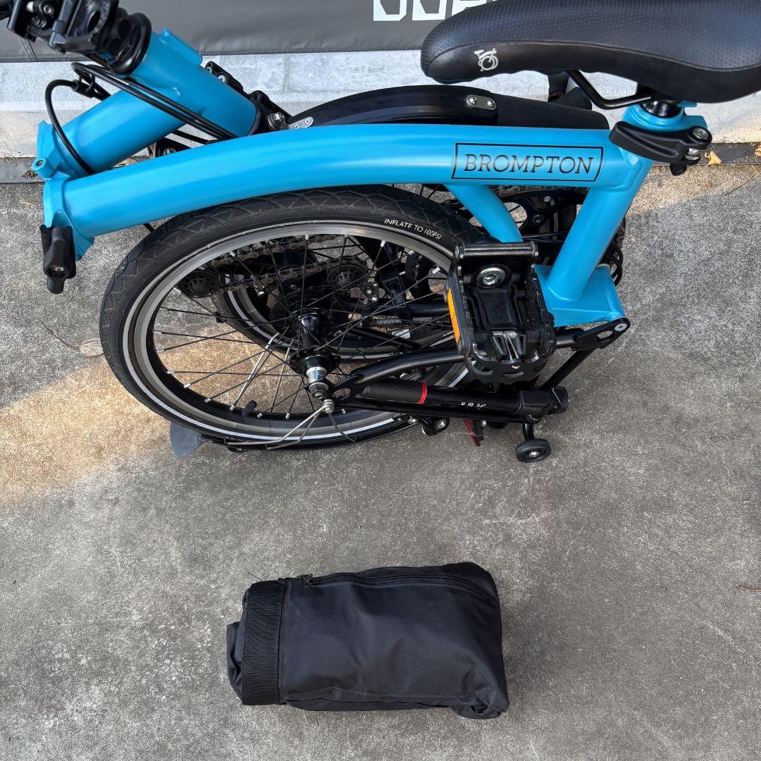 【美品】BROMPTON BLACK Edition 青S2L おまけ付き