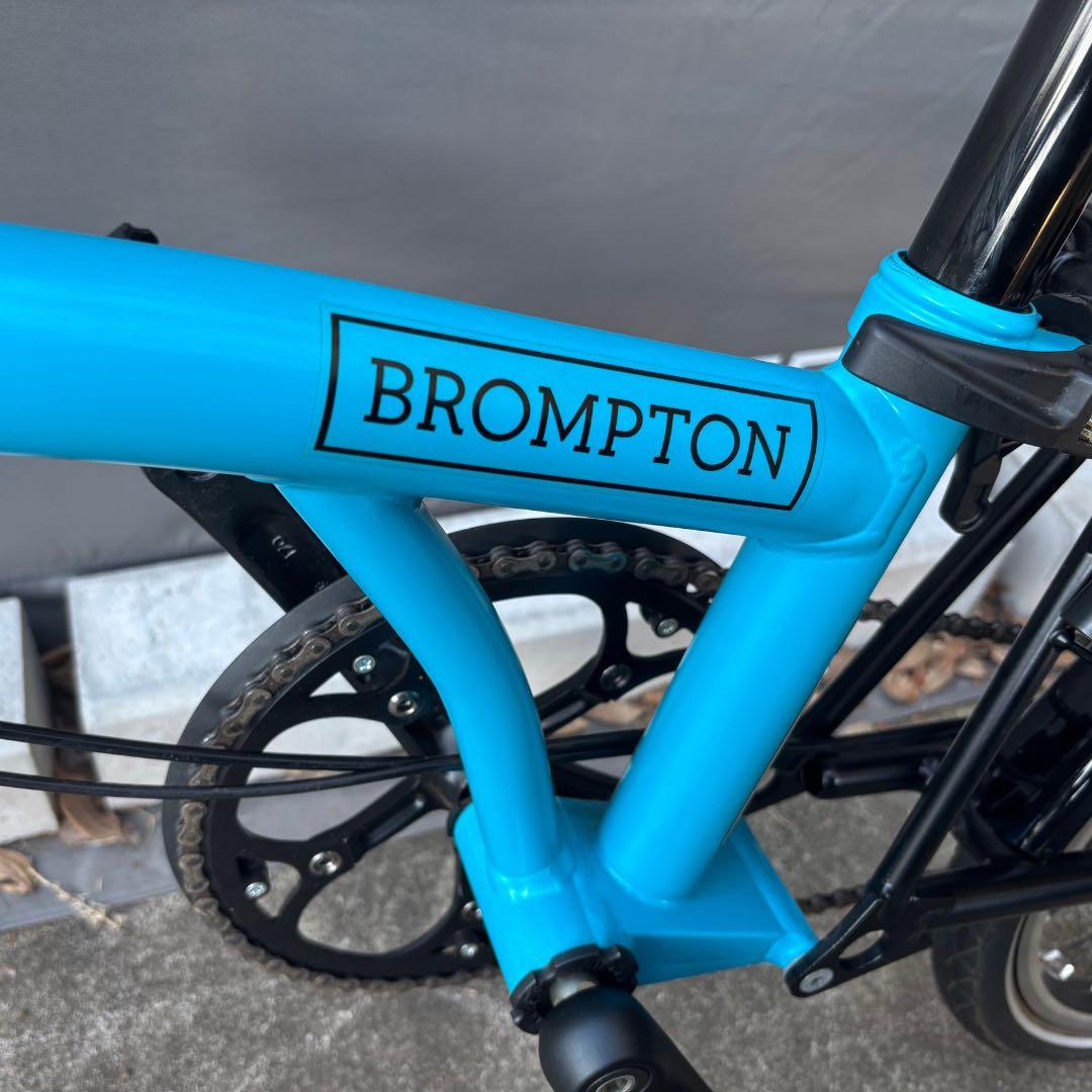 【美品】BROMPTON BLACK Edition 青S2L おまけ付き
