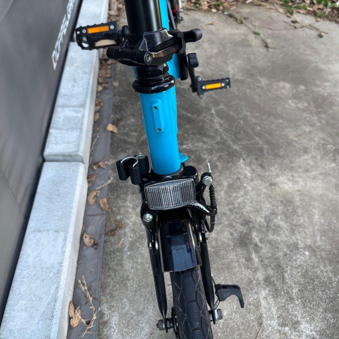 【美品】BROMPTON BLACK Edition 青S2L おまけ付き