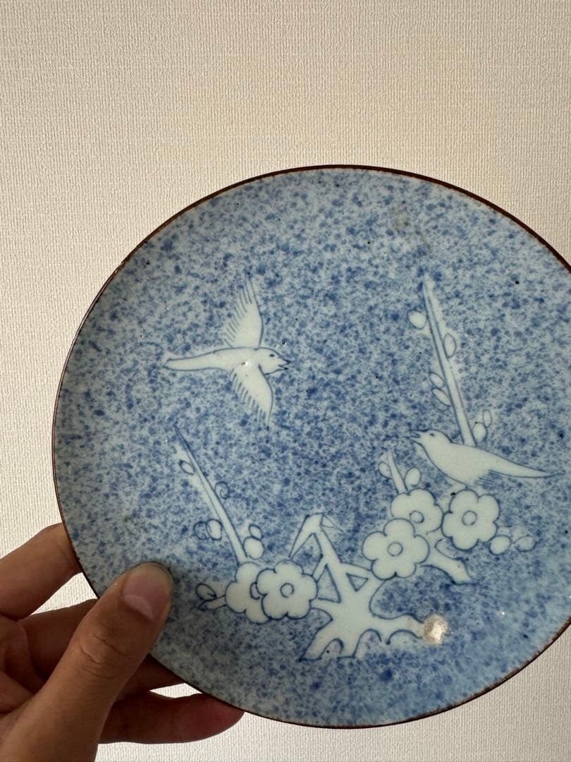 初期伊万里吹墨皿 古伊万里古唐津骨董古美術煎茶中国