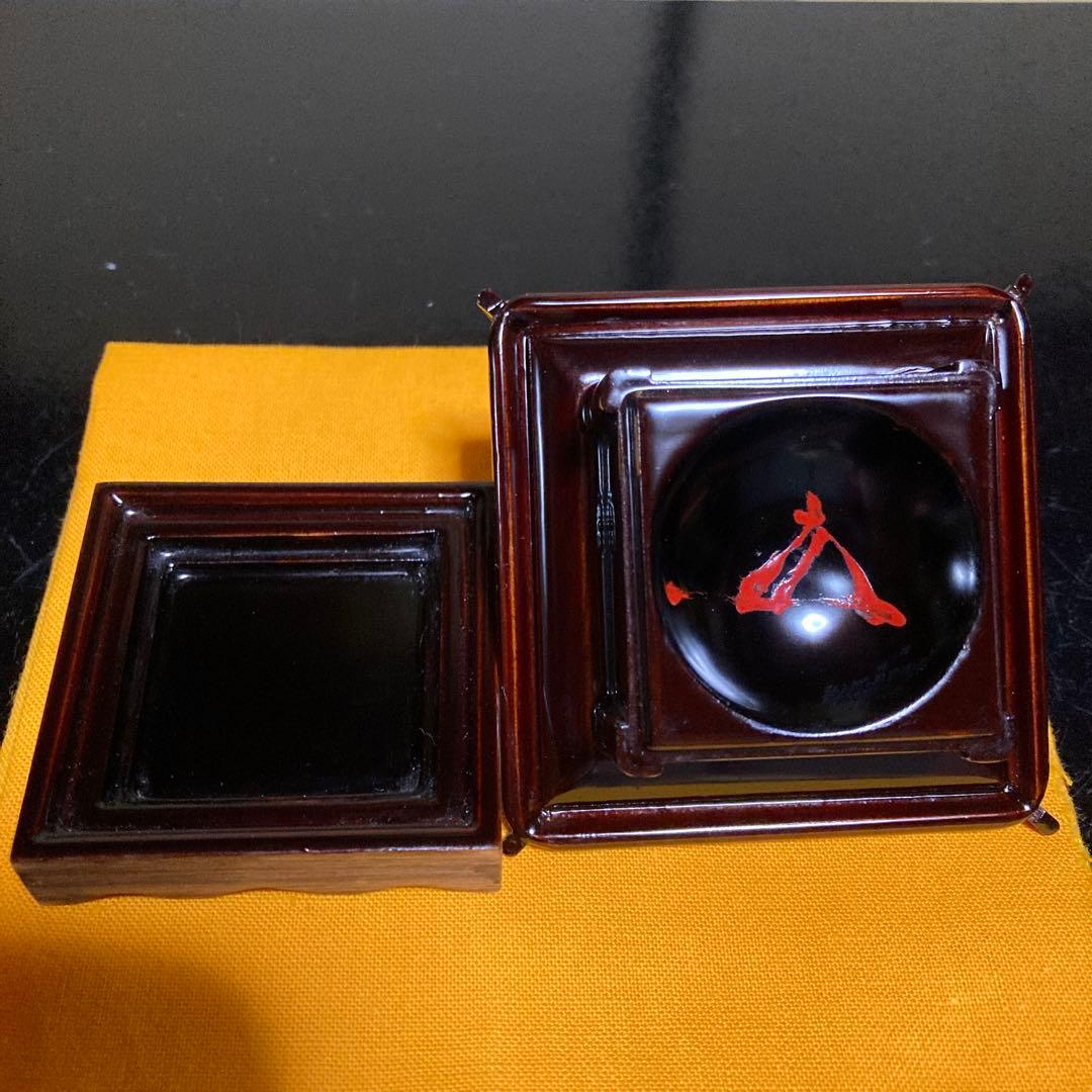 茶道具　浮御堂古材　御堂香合　大亀老師在判箱書　稲尾誠中斎(作)