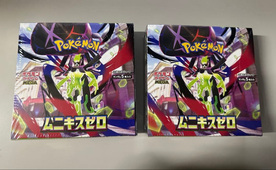 ポケモンカードゲームMEGA ムニキスゼロ 新品未開封 シュリンク付2BOX