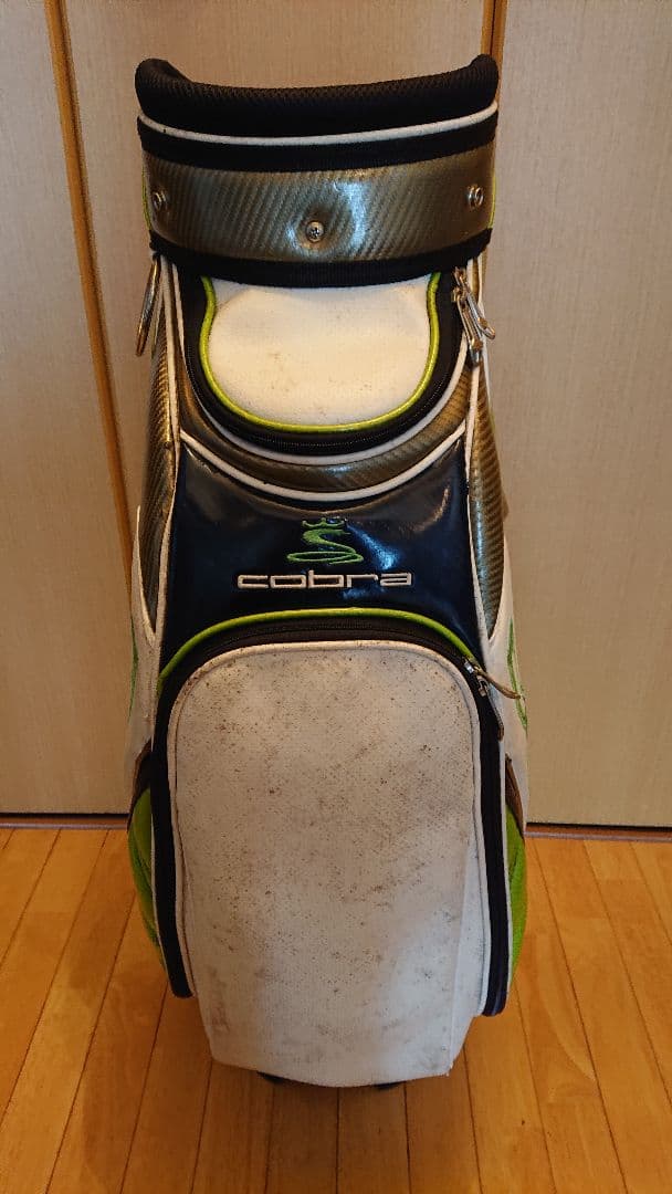 Cobra キャディバッグ ホワイト/グリーン