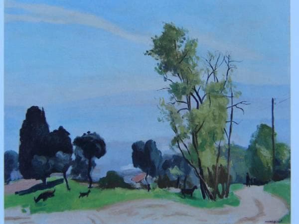 アルベール・マルケ、小道、希少画集画、新品高級額装付