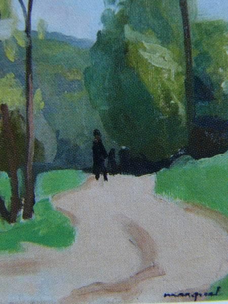 アルベール・マルケ、小道、希少画集画、新品高級額装付