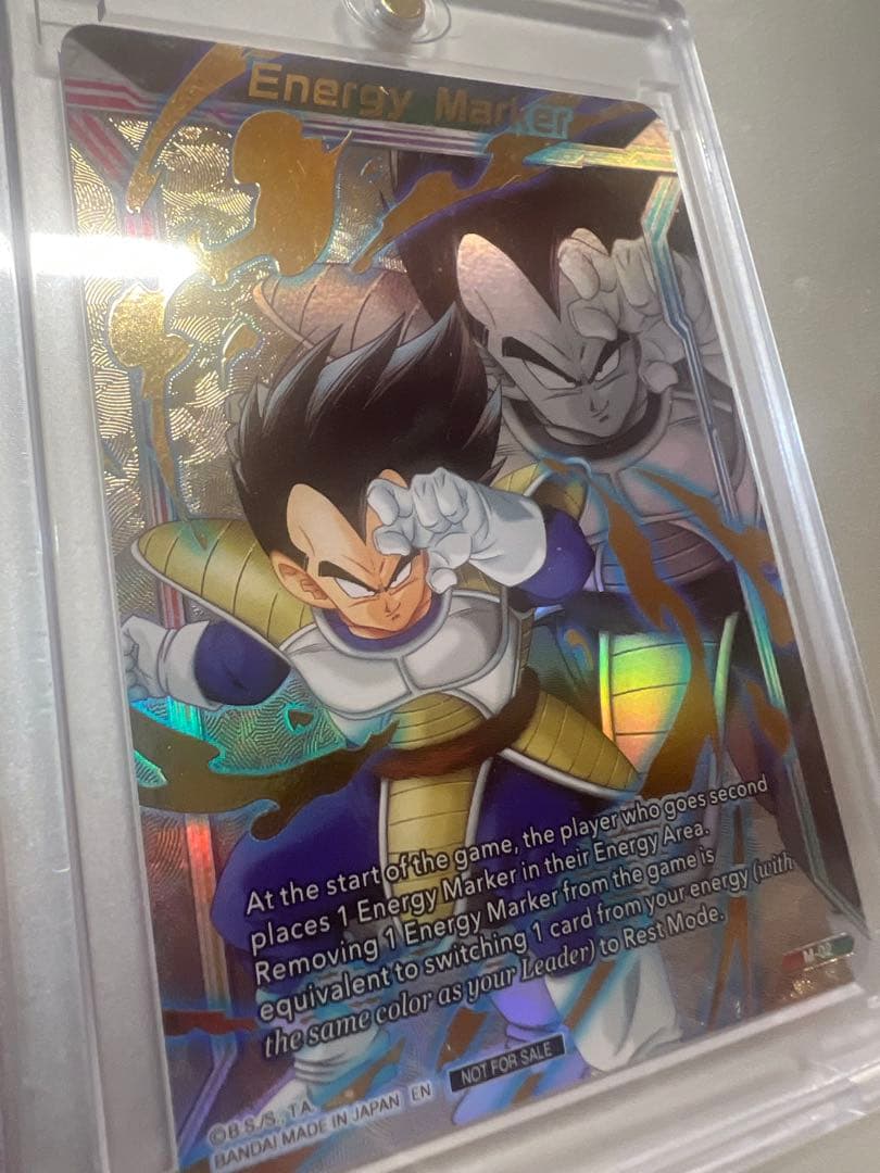 ドラゴンボール超カードゲーム　ベジータ　孫悟空　エナジーマーカー　非売品　英語