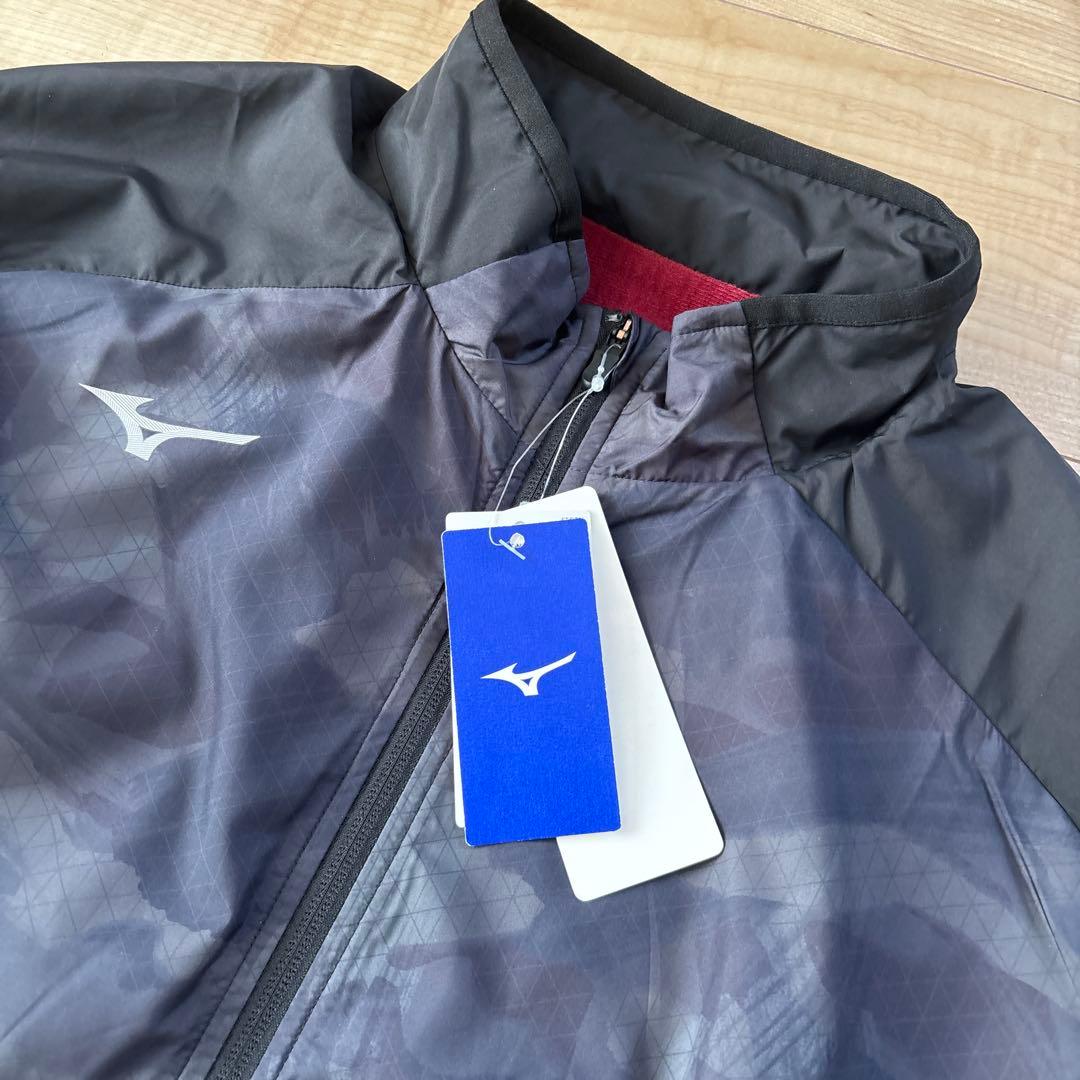 新品　ミズノ　メンズ　ブレスサーモ　軽量　あったか　ブラック　黒　スポーツ　XL