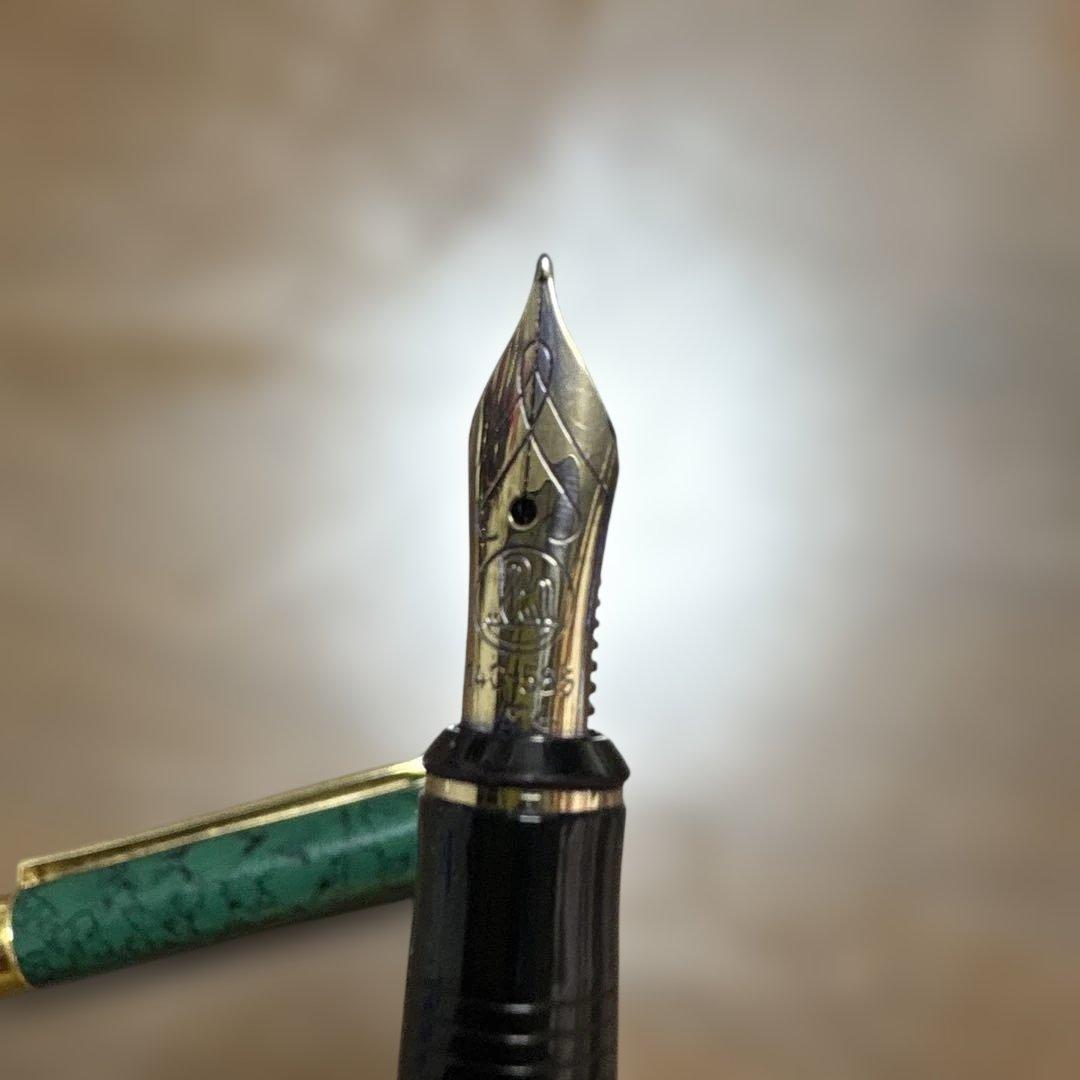 PELIKAN 緑色 万年筆14K