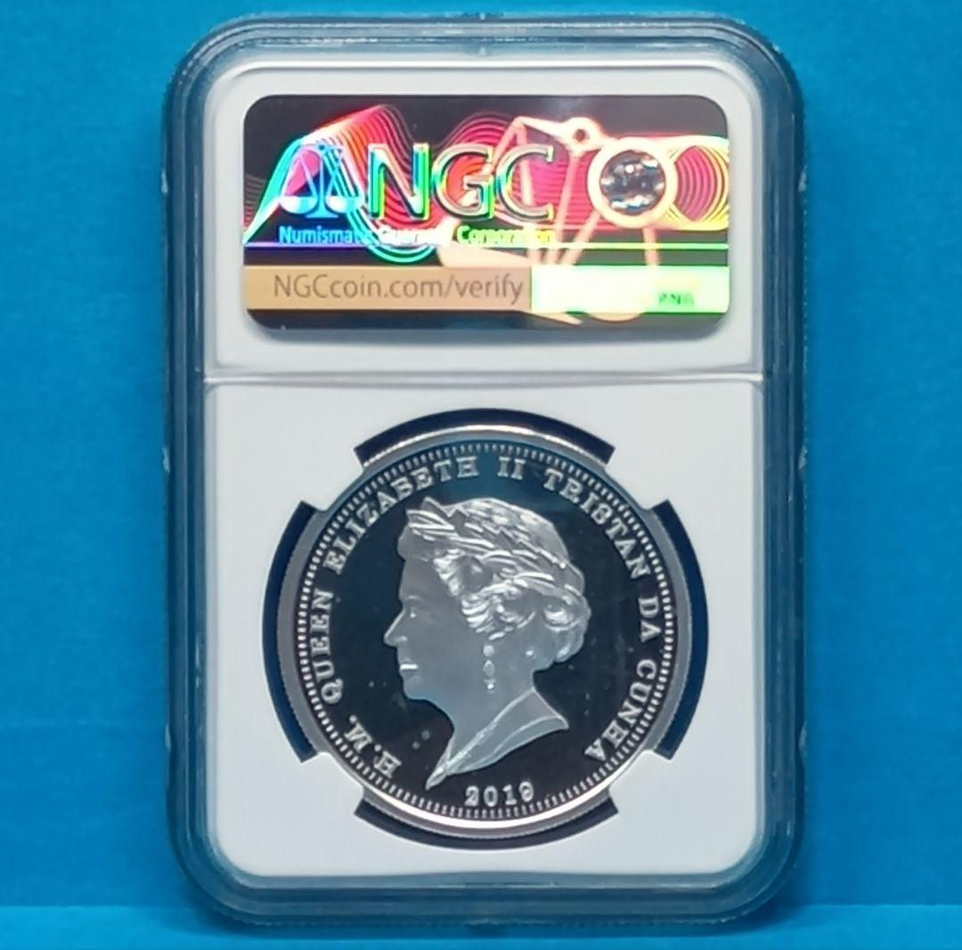 2019トリスタンダクーニャ ローレル貨400周年 銀貨 PF70UC FR