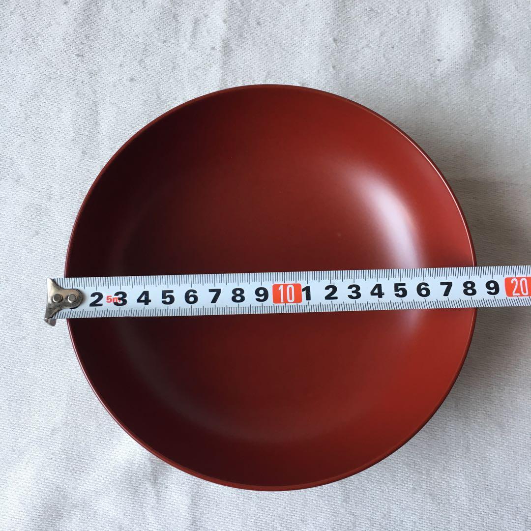 浄法寺塗　平鉢　6寸　純国産漆　安比塗漆器工房　約18㎝×約5.5㎝　新品未使用