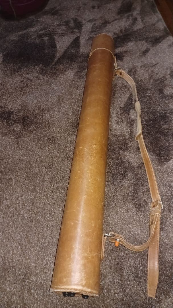 ビリヤードキューケース レザー 2本収納