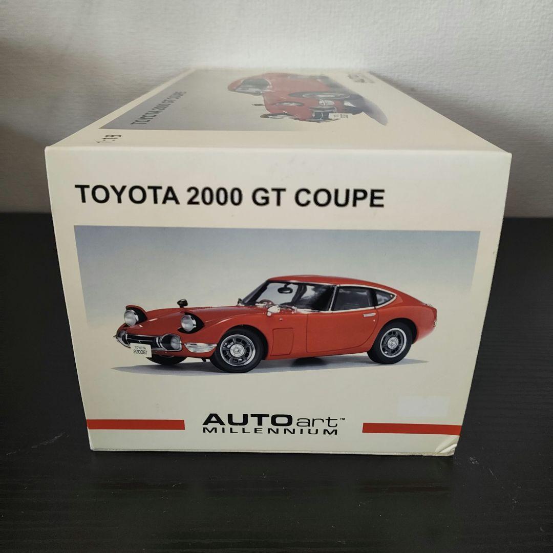 未開封　オートアート　トヨタ2000GT　赤色　テールランプ逆Ver