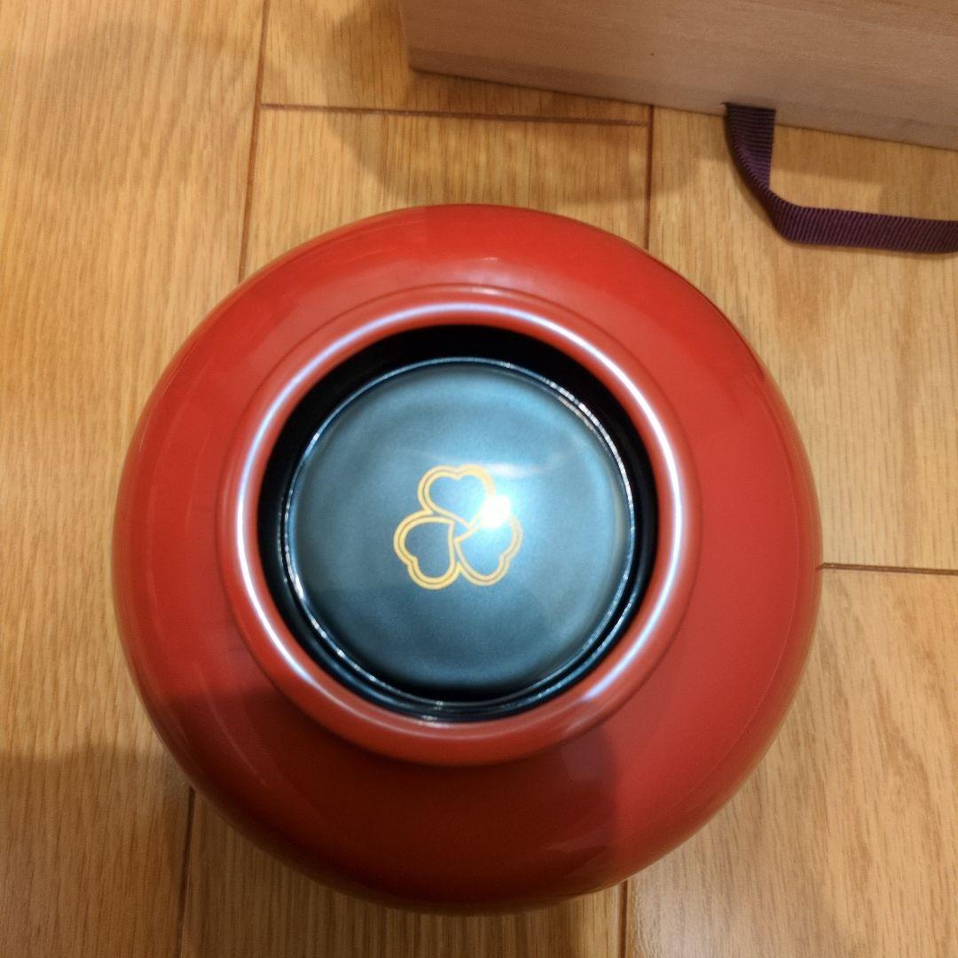 赤漆器 椀 高洲堂 木箱付き