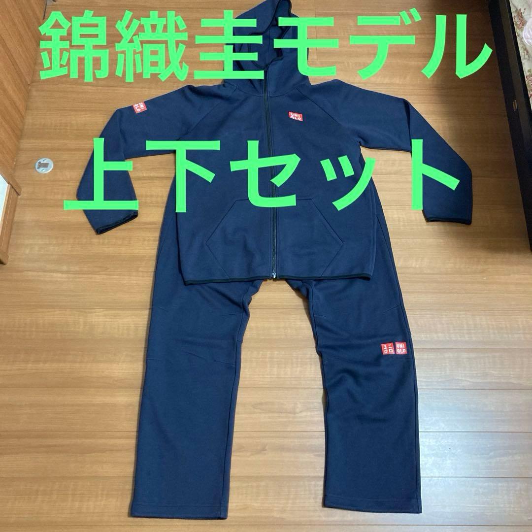 ユニクロ 錦織圭モデル 上下セット XLサイズ パーカー パンツ