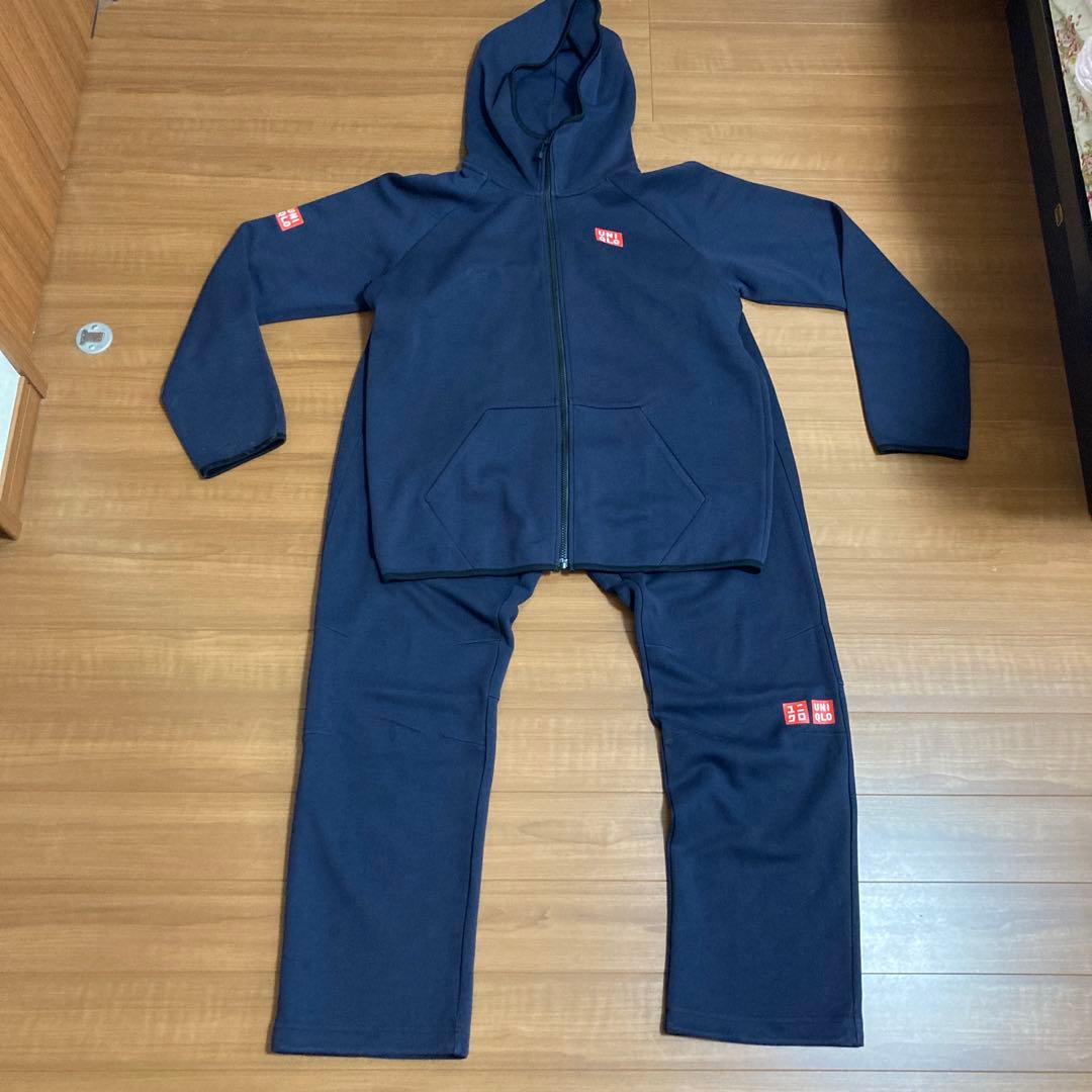 ユニクロ 錦織圭モデル 上下セット XLサイズ パーカー パンツ