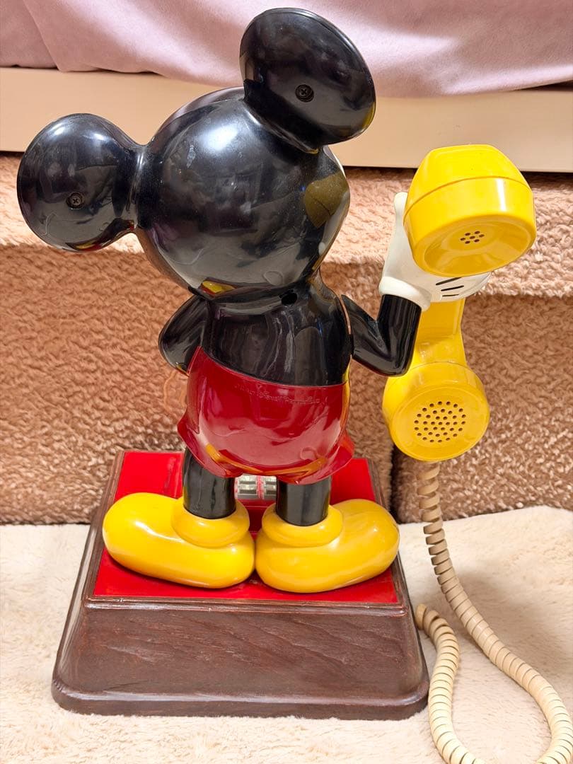 ビンテージ ミッキー 電話 ディズニー アンティーク