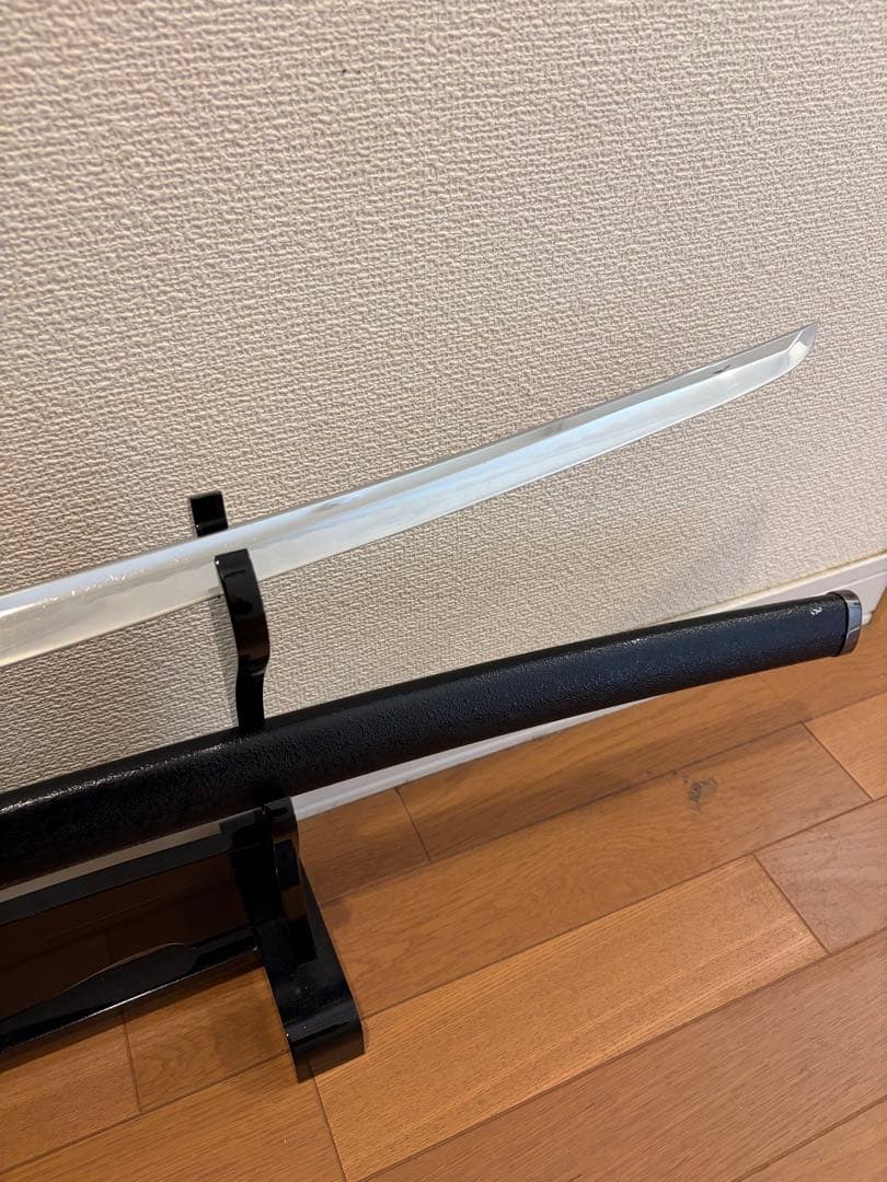 高級模造刀 炫明黑 美術刀 乱れ波紋