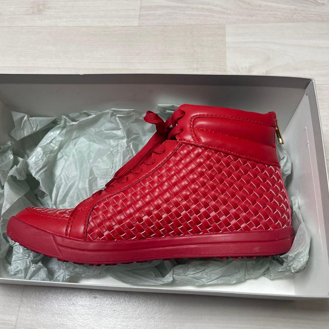 Heal Creek ヒールクリーク レッド ハイカットスニーカー 35