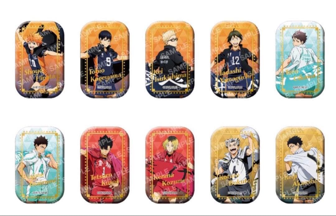 ハイキュー‼︎ スクエア缶バッジ 横断幕 第一弾 ブンネット限定