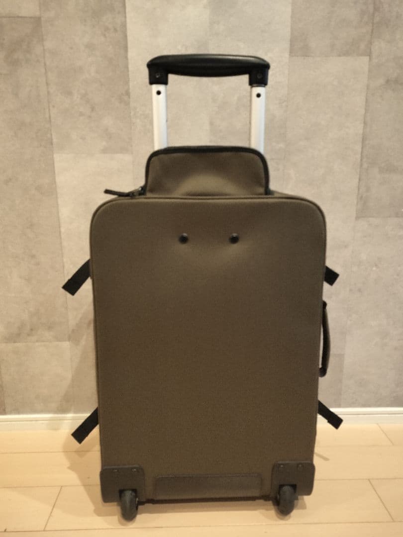 【美品】無印良品 撥水ソフトキャリーケース 40L　カーキ色　オシャレ
