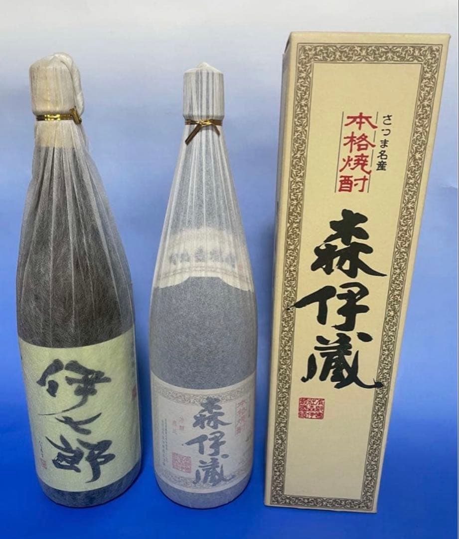 【タイムセール】森伊蔵 伊七郎 焼酎 1800ml 箱入り 2本 セット