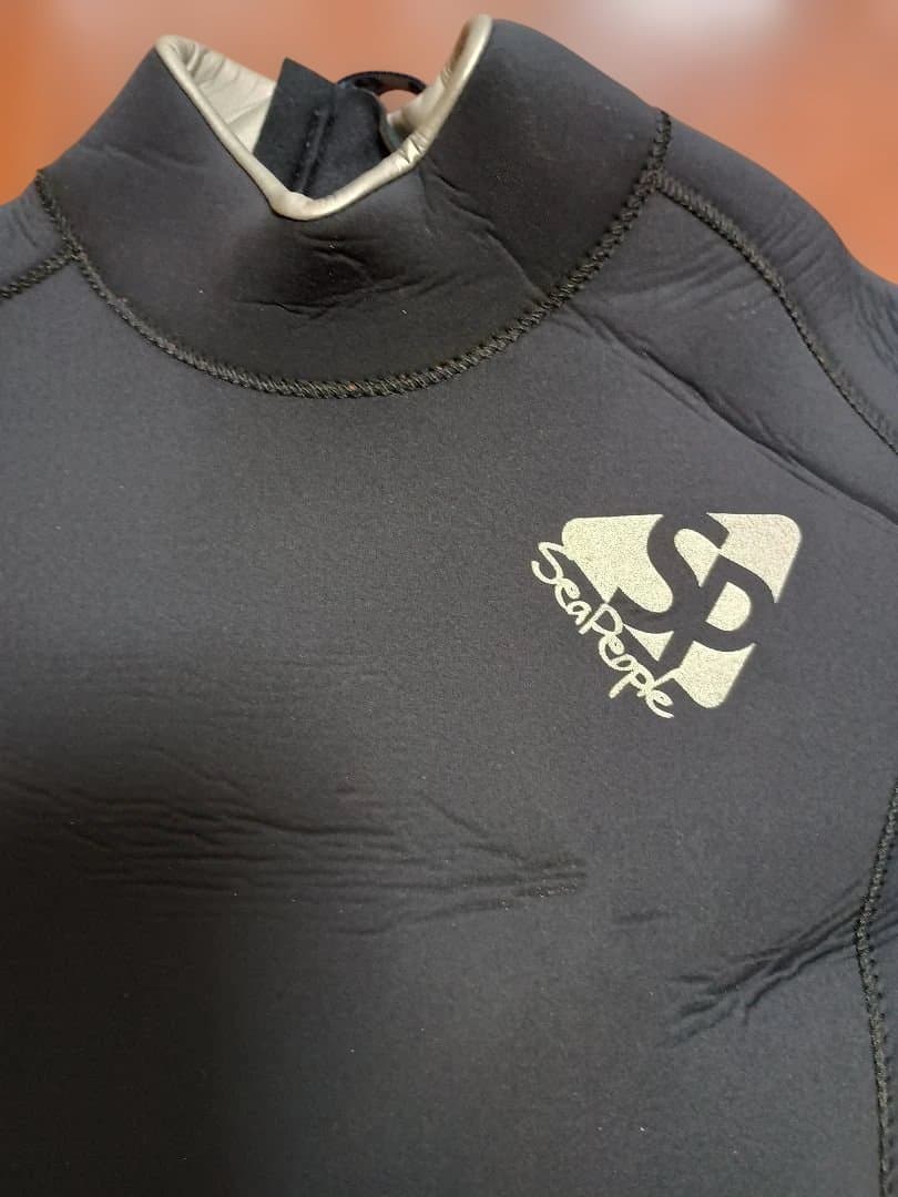 シーピープル 着やすいウエットスーツ ブラック/ホワイト