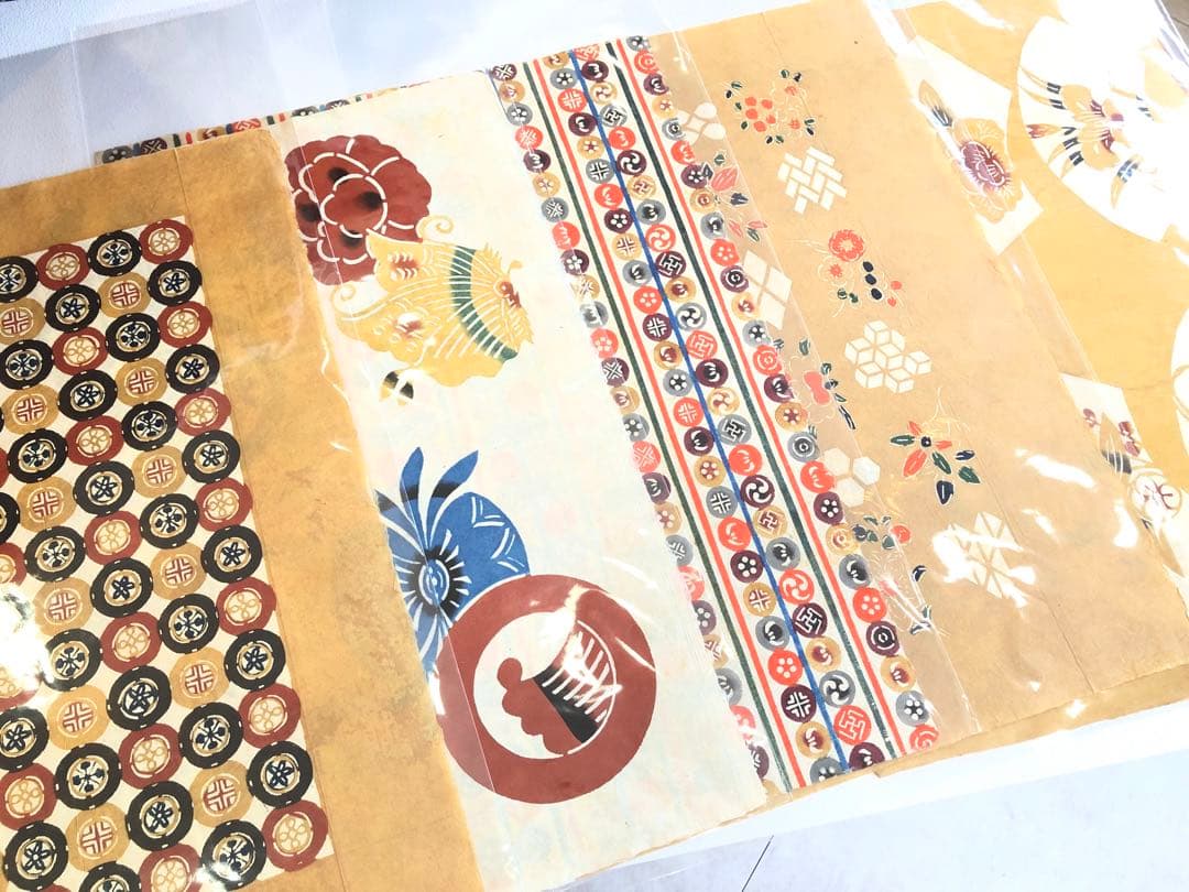 小島悳次郎￼ 型染 紅型染 14枚