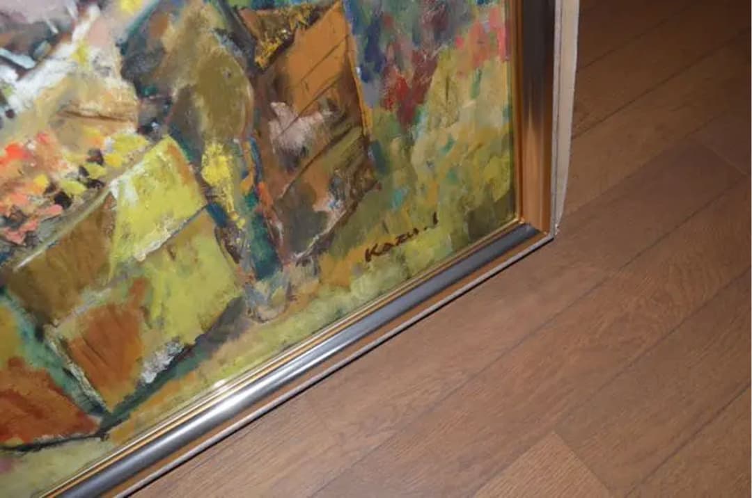 井上和久油彩画 アイス売りの男