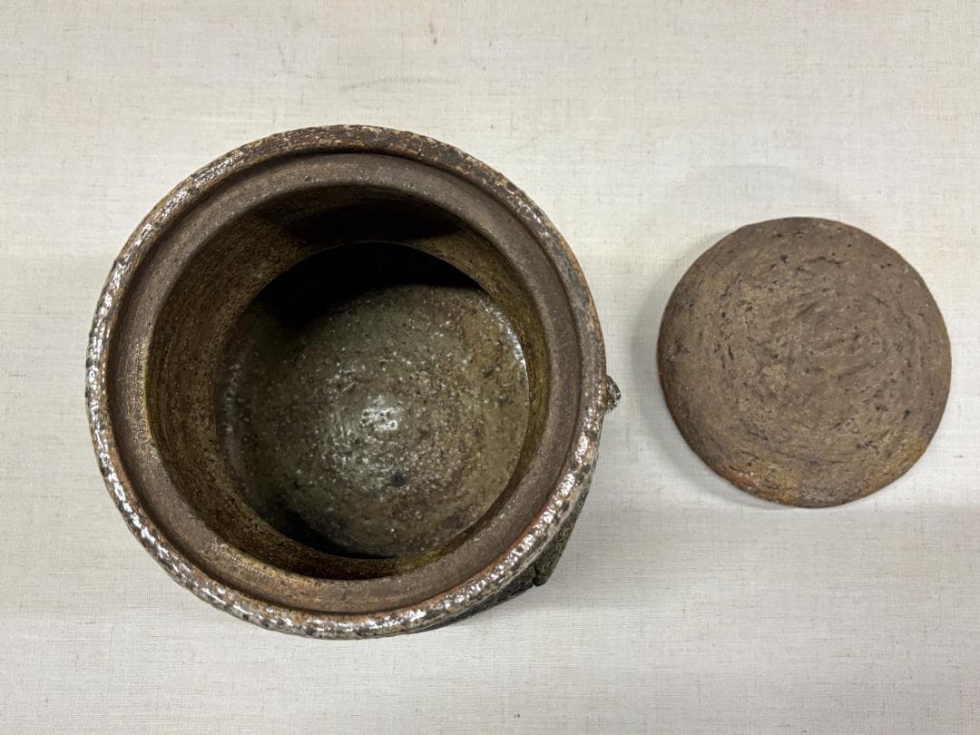 茶道具　水差　破れ袋　時代不詳　詳細不明　箱あり（真贋不明）　現状品