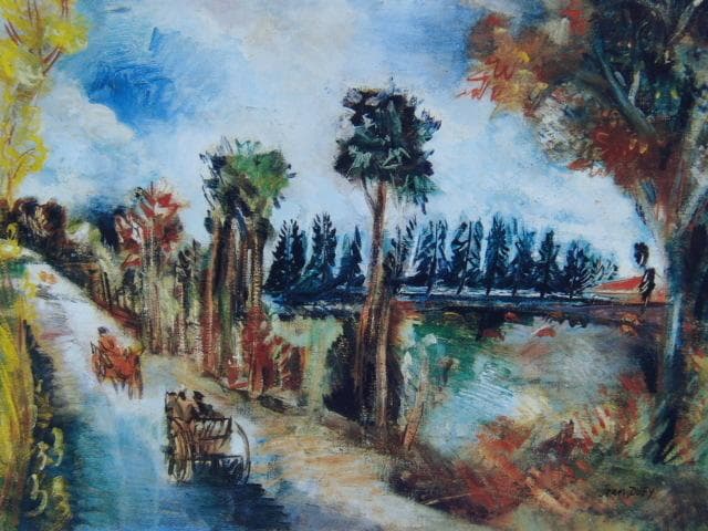 Jean Dufy、Paysage a Preuilly sur Claisse