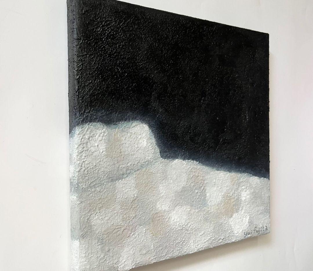 油彩画　夢の布団