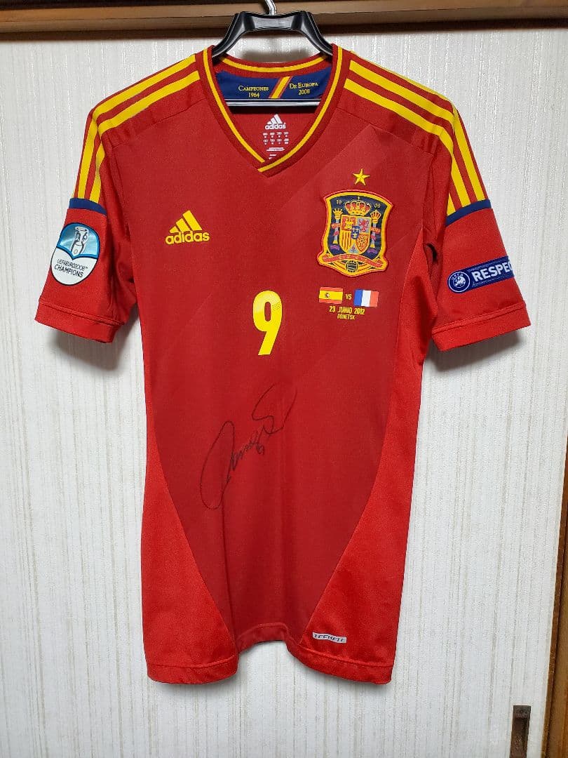 【超希少】★トーレス直筆サイン入り2012ジャージー・スペイン代表★