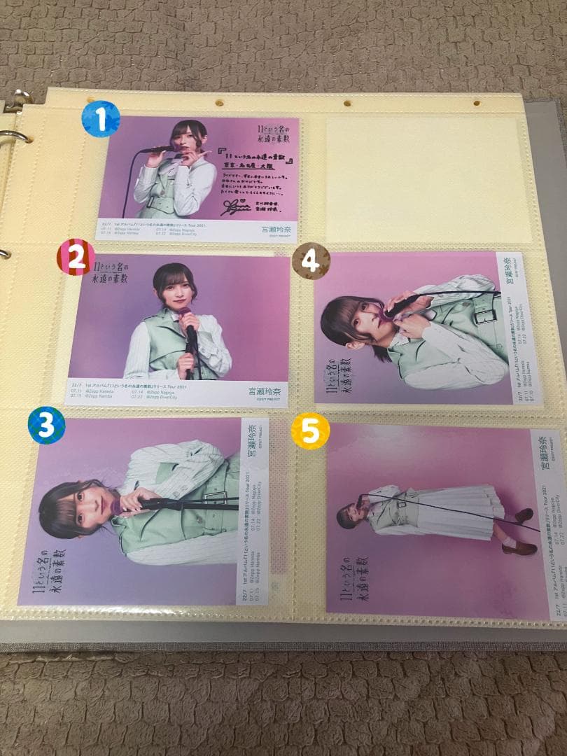 ナナニジ　22/7　11という名の永遠の素数　ブロマイド　バラ売り