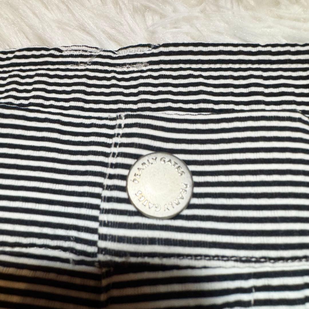 BB2様未使用級 パーリーゲイツ ドビーストレッチ ストライプパンツ PG リン