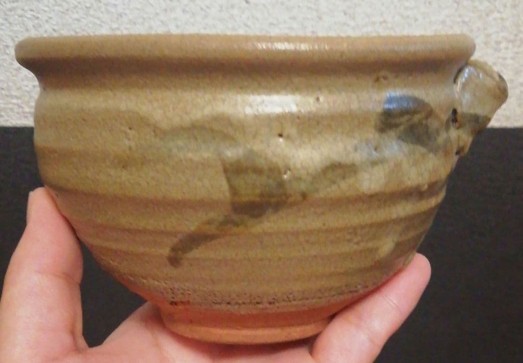 佐久間芳丘作　松古窯　絵唐津写　茶碗　共箱　茶道具