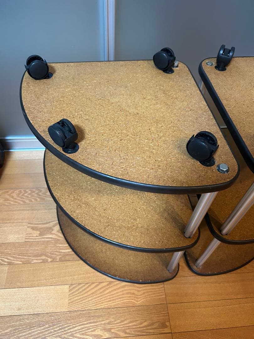 麻雀　麻雀卓用　サイドテーブル　灰皿付き　2点セット